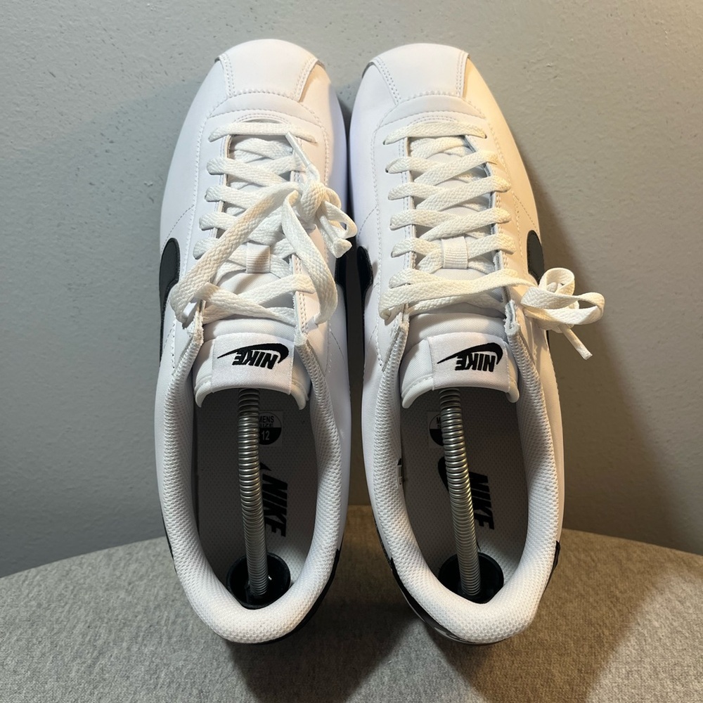 Nike Cortez White Black Sneaker Men's Shoe Size 12 DM4044-105​ - Picture 7 of 10
